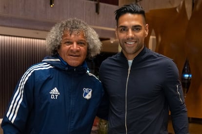 Alberto Gamero y Radamel Falcao