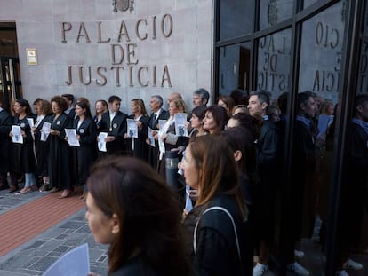 Huelga de los Letrados de la Administración de Justicia en Santa Cruz de Tenerife, en noviembre de 2022