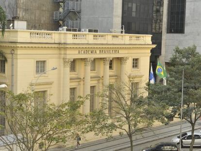 A fachada da ABL, no Rio de Janeiro.