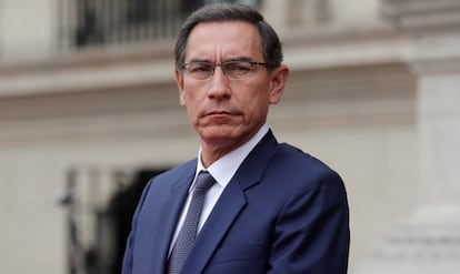 El presidente peruano Martín Vizcarra, en mayo pasado. 