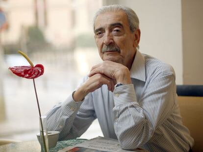 El poeta Juan Gelman, durante la entrevista.