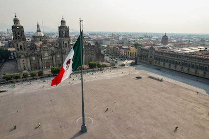 El Zócalo de Ciudad de México, el 12 de mayo de 2024.