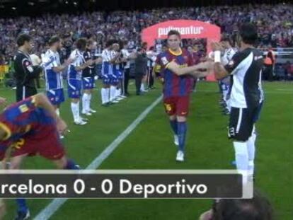 Barcelona, 0; Deportivo, 0