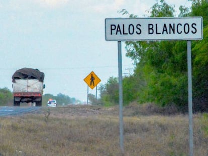 La carretera de Reynosa-San Fernando, en Tamaulipas.