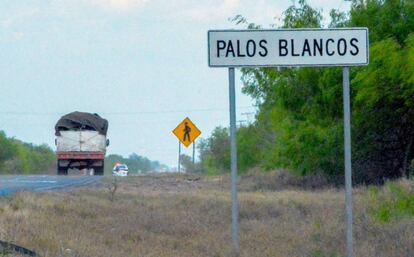 La carretera de Reynosa-San Fernando, en Tamaulipas.