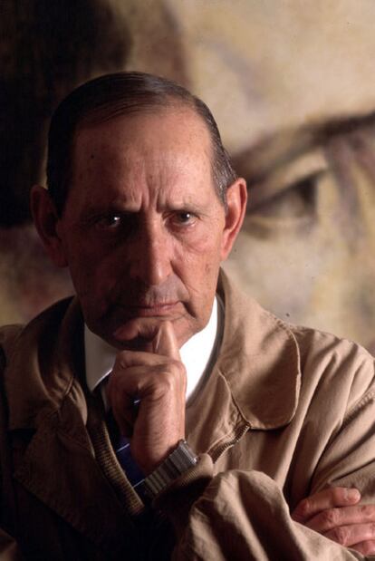 El escritor vallisoletano Miguel Delibes, en una fotografía de 1990.