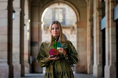 Tamara Tenenbaum tras ganar la primera edicin del Premio Paids de ensayo, este mircoles en Barcelona.