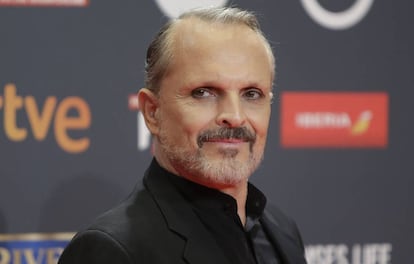 El cantante Miguel Bosé en los Premios Platino 2017 en Madrid el pasado 22 de julio.