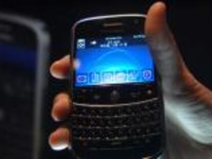 Un terminal Blackberry