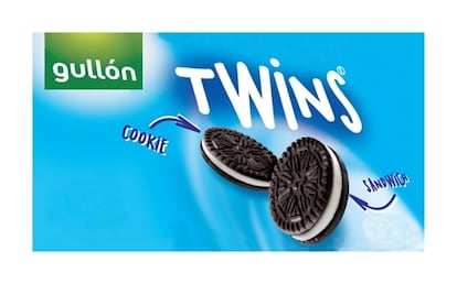 Galletas Twins con el troquel circular cuya comercialización ha sido retirada.