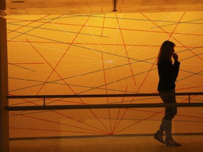 Vista de la exposición de Sol LeWitt en la Fundación Botín.