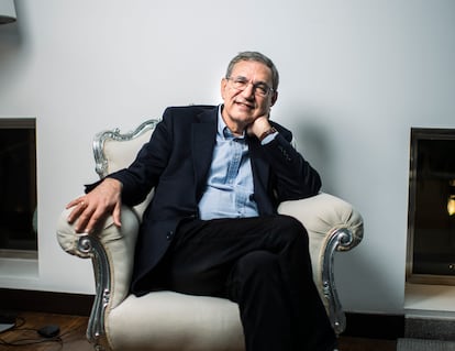 El escritor Orhan Pamuk, en una reciente visita a Alcalá de Henares.
Foto: Inma Flores