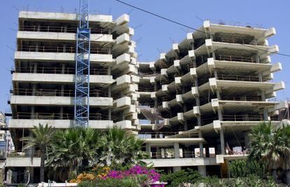 Viviendas en construcción en Estepona (Málaga).