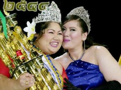 Soraya Srimit, de 25 años, ha sido la ganadora del título Miss Reina Jumbo, en el concurso que finalizó ayer en el zoológico de Nakhon Pathon, en el sur de Bangkok.