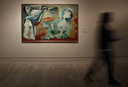 'La serenata' (Mougins, 1965), de Picasso, una de las obras de la exposición del Museo Thyssen.