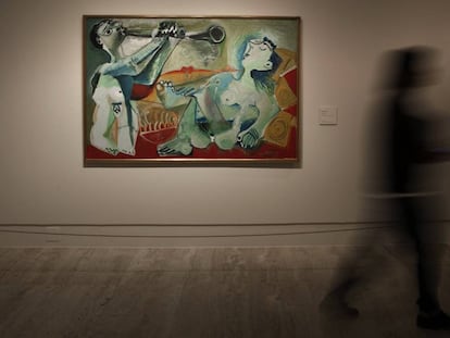 'La serenata' (Mougins, 1965), de Picasso, una de las obras de la exposición del Museo Thyssen.