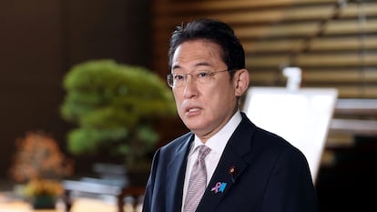 O primeiro-ministro japonês, Fumio Kishida, nesta sexta-feira em Tóquio.