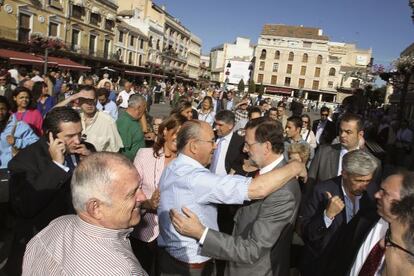 El presidente del PP, Mariano Rajoy, en Ciudad Real