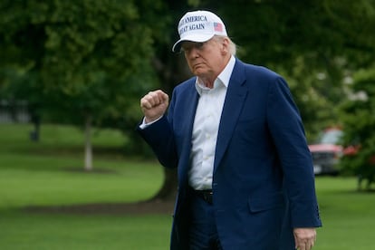 Donald Trump en la Casa Blanca en Washington, el 25 de mayo.