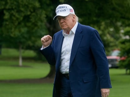 Donald Trump en la Casa Blanca en Washington, el 25 de mayo.