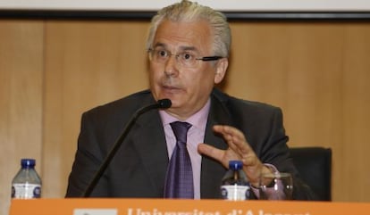 Baltasar Garzón durante una conferencia este año.