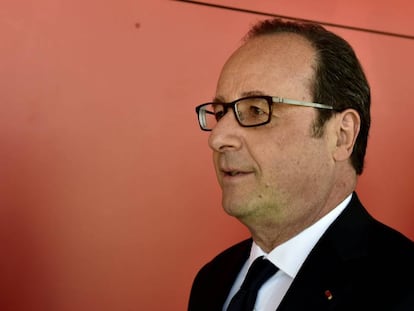 El presidente franc&eacute;s Fran&ccedil;ois Hollande, el domingo, d&iacute;a de elecciones