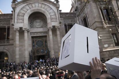 Manifestació davant del TSJC.