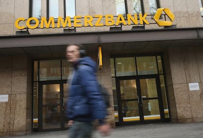 Una oficina en Berl&iacute;n del banco Commerzbank