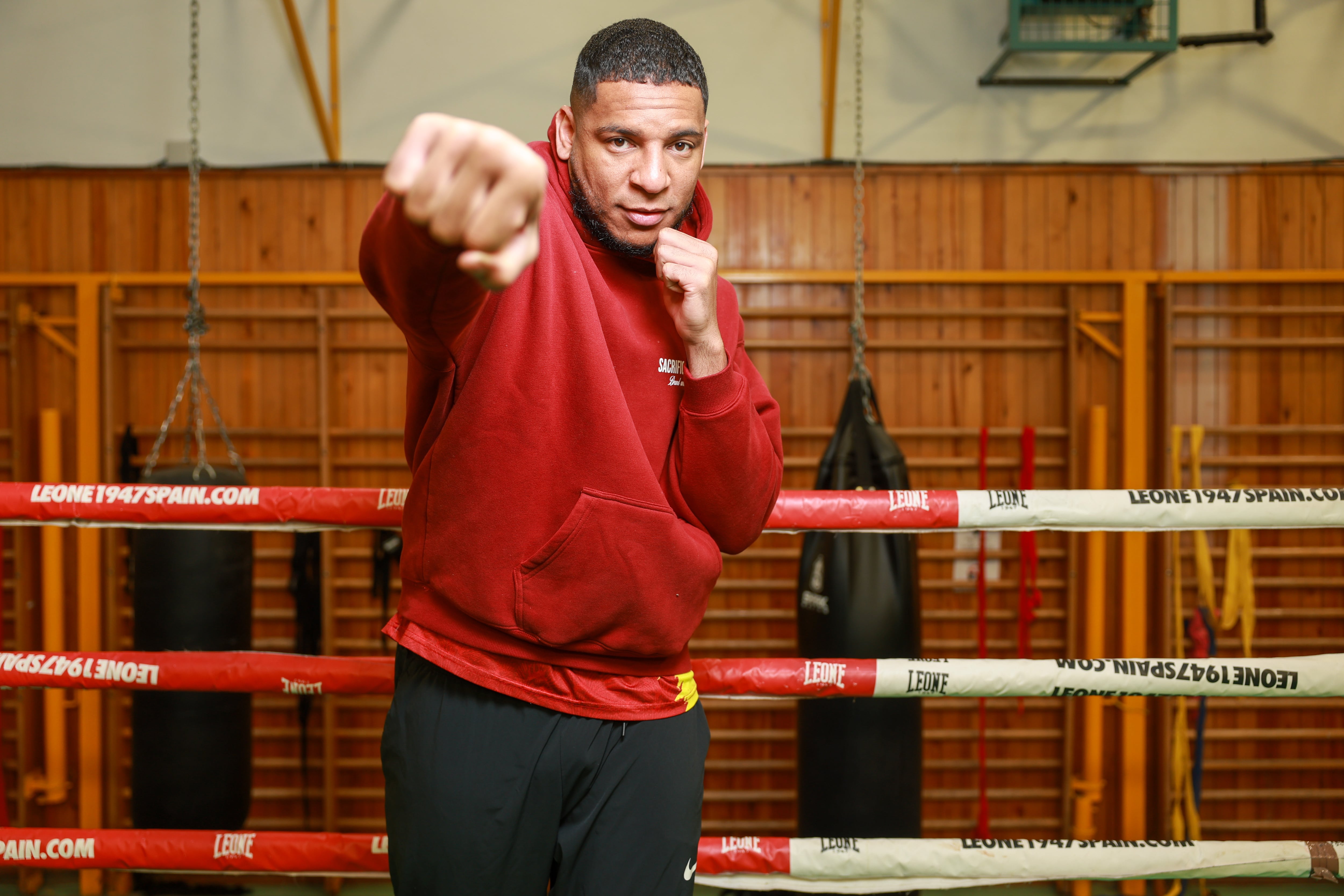 Emmanuel Reyes Pla, boxeador hispanocubano y medallista olímpico, el lunes en Madrid. 
