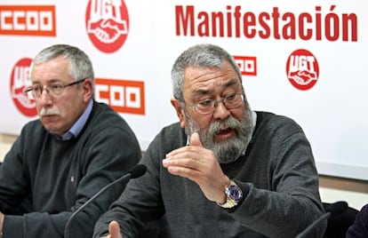 Ignacio Fernández Toxo y Cándido Méndez.