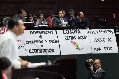 La sesión de la Cámara de diputados del 4 de abril.