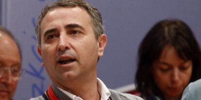 Melchor Gil, en un acto del PSE.