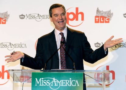 Sam Haskell, presidente de Miss America, en un acto p&uacute;blico de 2010.