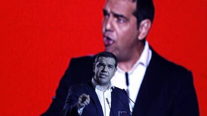 Alexis Tsipras, el pasado 14 de septiembre en Tesalónica. 
