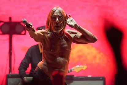 Iggy Pop durante el Corona Capital, el 17 de noviembre. 