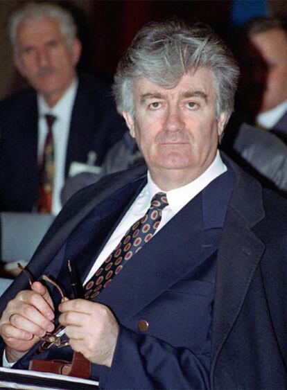 Karadzic, en el Parlamento de la República Srpska en 1995.