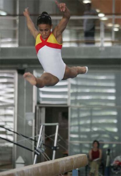 Thais Escolar, en un control técnico en Madrid.