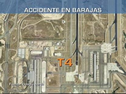 Accidente de avión en el aeropuerto de Barajas