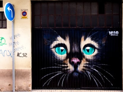 Este mural de Jorge Merino (Nego) forma parte de la iniciativa Galería Urbana de Salamanca.