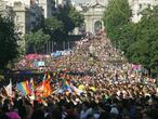 Marcha del Orgullo Gay Europride 2007 que recorrió ayer Madrid con el lema "¡Ahora, Europa! La igualdad es posible".