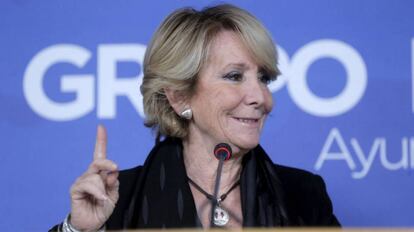 Esperanza Aguirre en una imagen de archivo.