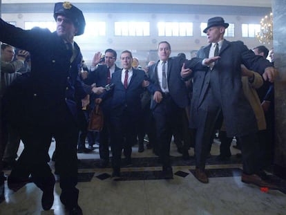 Al Pacino y Robert de Niro en 'El irlandés' pelicula de Martin Scorsese que produce Netflix.