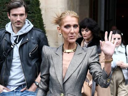 Celine Dion el miércoles en París con Pepe Muñoz.