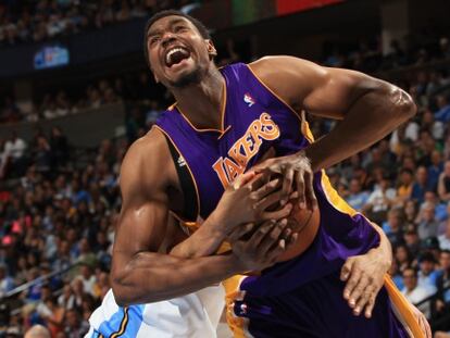 Andrew Bynum, de Los Angeles Lakers.