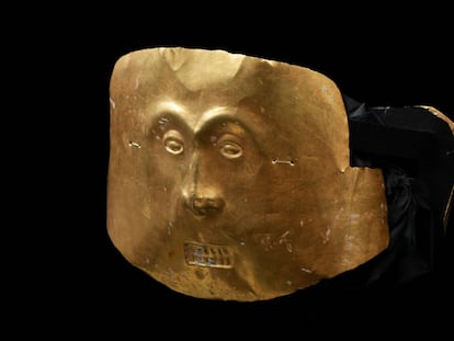 Máscara facial. Calima, Colombia, 200 a.C. a 500 d.C.