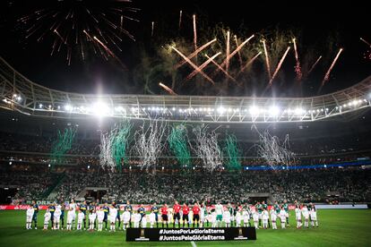 El estadio de Palmeiras, lleno durante un partido contra el Boca Juniors por la Copa Libertadores.