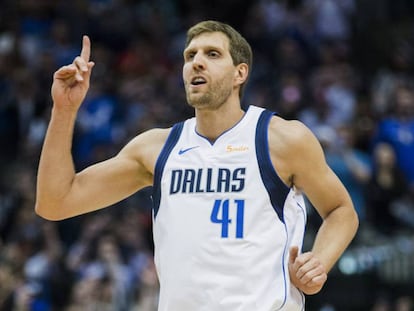 Dirk Nowitzki, tras superar el récord de Wilt Chamberlain