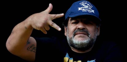 El futbolista argentino Diego Armando Maradona, en una imagen de 2015.