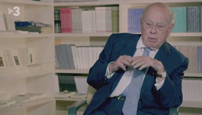 Jordi Pujol durant la seva intervenció al programa '30 minuts'.