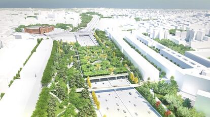 Proyecto para cubrir la Calle 30 a su paso por Ventas.